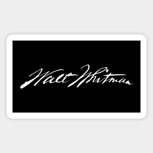 Signature of Walt Whitman, American Poet of Democracy Magnet
